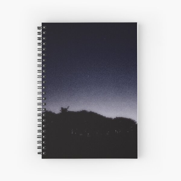 Moon, Venus & Mars in twilight Spiral Notebook