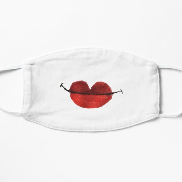 Labios sonrientes Mascarilla plana