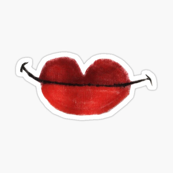 Smiling Lips Sticker