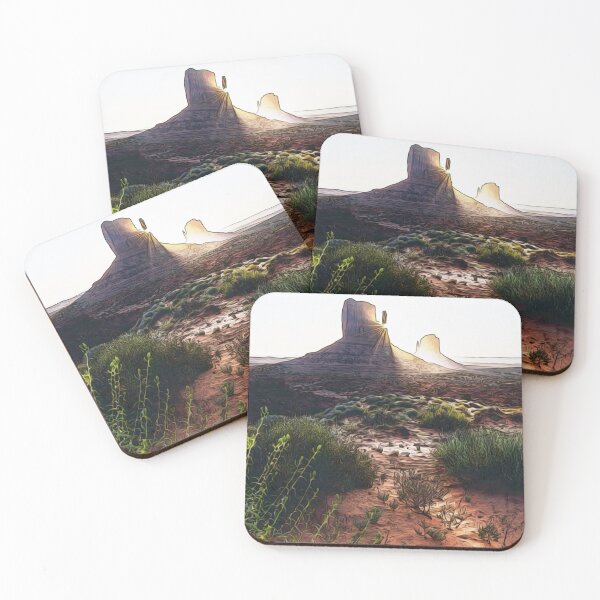 Item preview, Sunrise in Monument Valley landscape painting print designed and sold by Gordon Nelson.