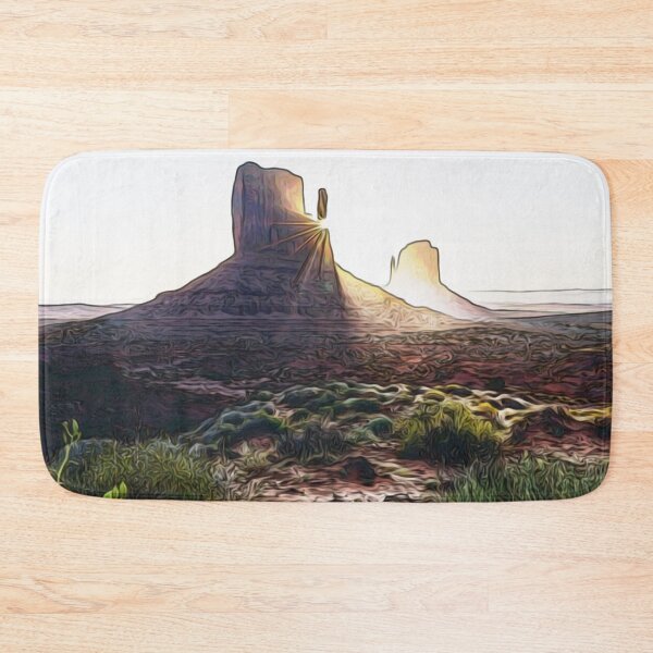 Item preview, Sunrise in Monument Valley landscape painting print designed and sold by Gordon Nelson.