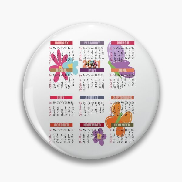 Item preview, 2021 Calendar Year of the Ox, Flowers Butterflies, NEW YEAR 2021 designed and sold by Lighvision.