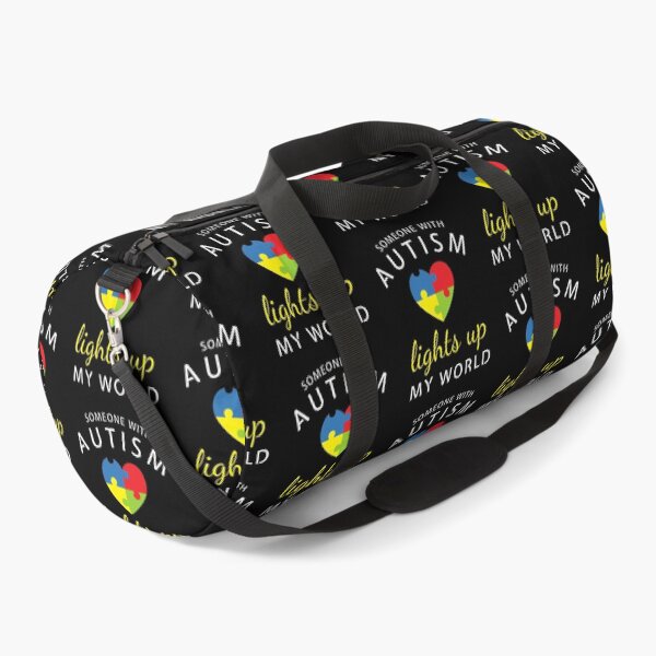 Item preview, Autism Light Up My World Heart Puzzle Support Family Saying design designed and sold by CreatedByHeidi.
