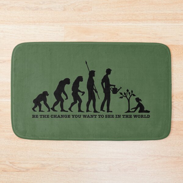 Item preview, Evolution - Be the change you want to see in the world (Black Design) designed and sold by Scat the cat.