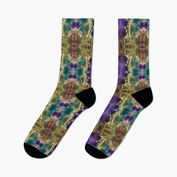 Item preview, Bohemian gold luxury purple design neck chief tie festivals bandana designed and sold by Julieford.