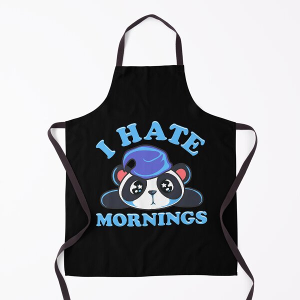 Item preview, Cute & Funny I Hate Mornings Lazy Sleepy Panda designed and sold by perfectpresents.