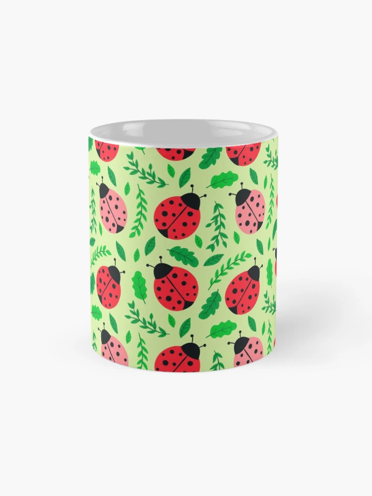 Thumbnail 4 of 6, Coffee Mug, Ladybugs Pattern designed and sold by edwardecho.