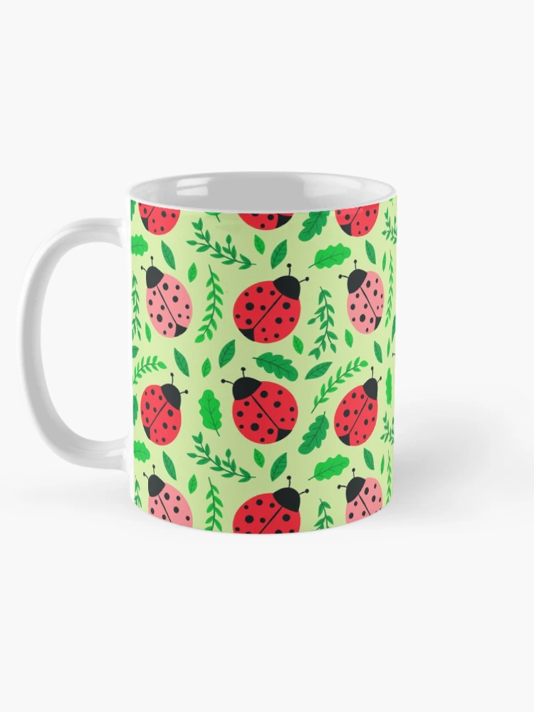 Thumbnail 5 of 6, Coffee Mug, Ladybugs Pattern designed and sold by edwardecho.