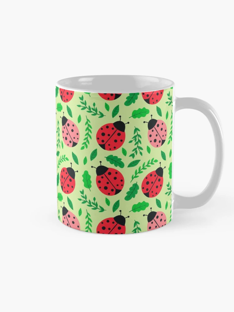 Thumbnail 3 of 6, Coffee Mug, Ladybugs Pattern designed and sold by edwardecho.