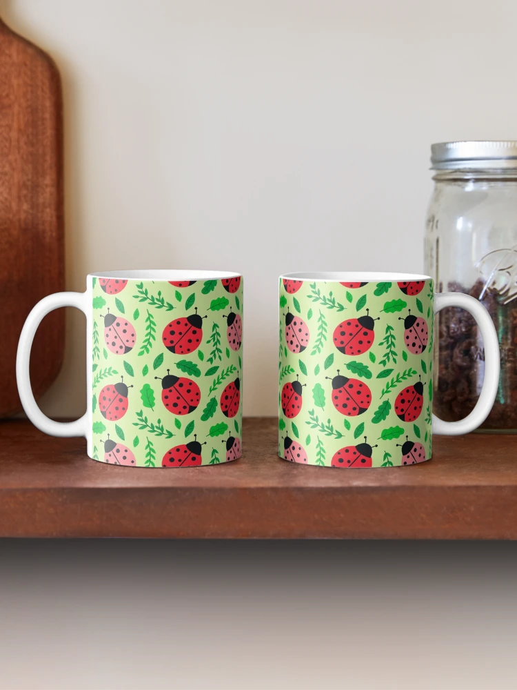 Thumbnail 2 of 6, Coffee Mug, Ladybugs Pattern designed and sold by edwardecho.