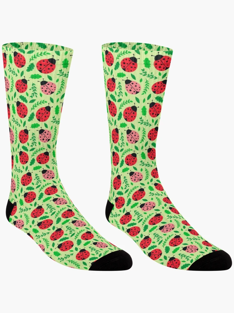 Thumbnail 3 of 5, Socks, Ladybugs Pattern designed and sold by edwardecho.
