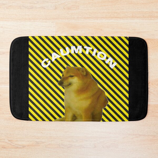 Item preview, Caution Cheems designed and sold by SciathDe.