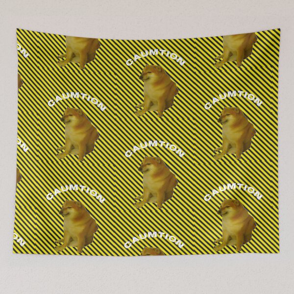 Item preview, Caution Cheems designed and sold by SciathDe.
