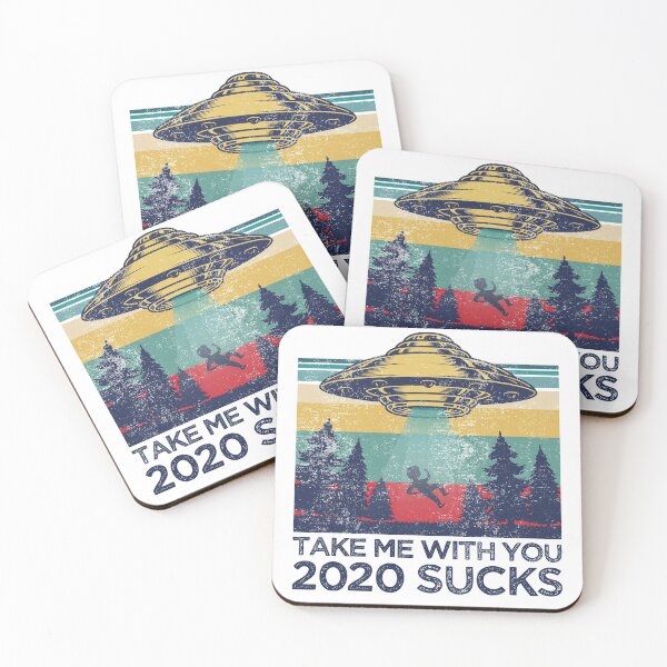 Item preview, Distressed 2020 Sucks Take me with you, Funny UFO Alien abduction designed and sold by Noahlaz.