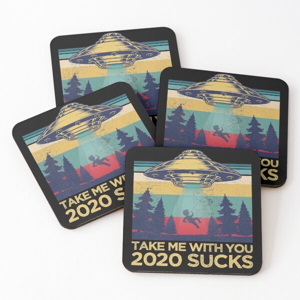 Item preview, Distressed 2020 Sucks Take me with you, Funny UFO Alien abduction designed and sold by Noahlaz.