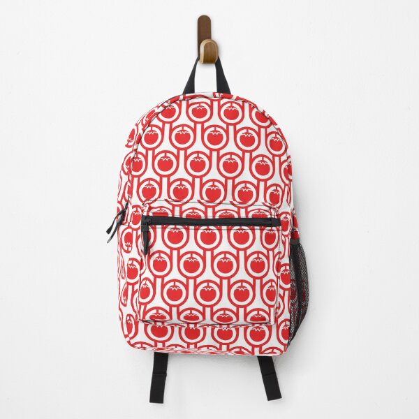 Scandi Midcentury Modern Retro Geometric Tomatoes Pattern Backpack