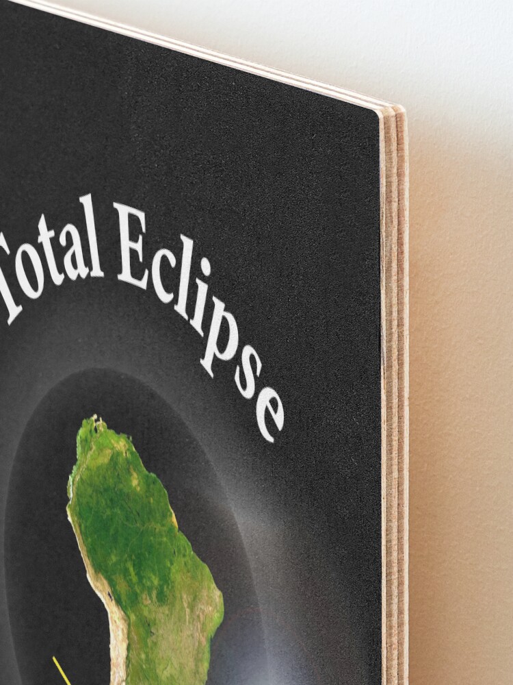 Alternate view of Total Solar Eclipse - Dec 14th 2020 Mounted Print