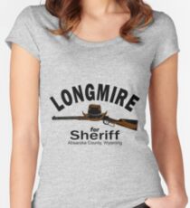 Longmire for Sheriff Women's Fitted Scoop T-Shirt