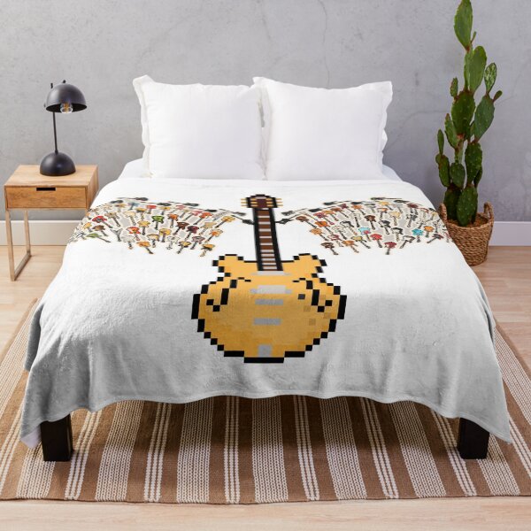 Item preview, Classic Casino Pixel Guitar with Angel Wings (JL) designed and sold by gkillerb.