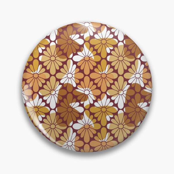 Item preview, Autumn flowers pattern natures shades of brown  designed and sold by ChatterFox.