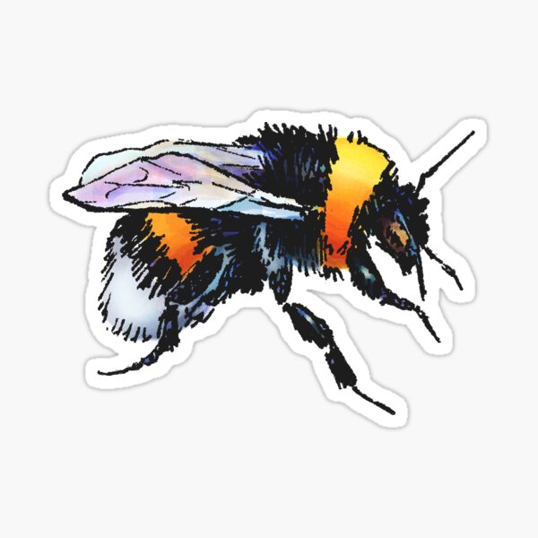 Item preview, Colourful bumblebee designed and sold by Ronja-L-art.