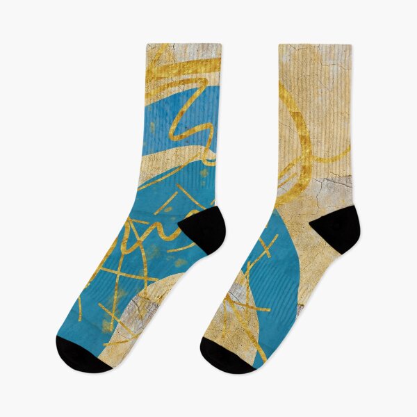 Item preview, Blue and Gold Abstract Art Design designed and sold by NancyMerkle.
