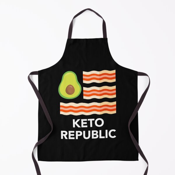 Item preview, Keto Diet Ketogenic Food Bacon Avocados Funny Flag Republic designed and sold by CreatedByHeidi.