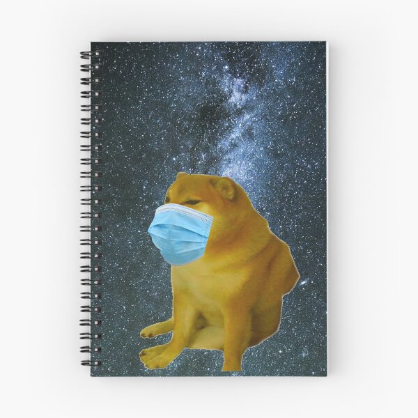 Item preview, Full Body Cheems Wearing a Mask in Space designed and sold by SciathDe.