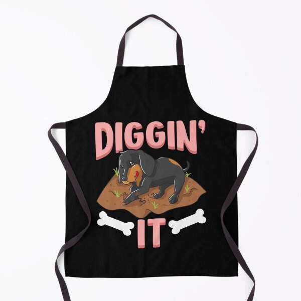 Item preview, Funny Diggin' It Cute Dachshund Pun Digging Bones designed and sold by perfectpresents.
