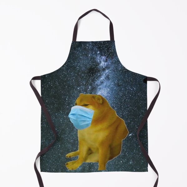 Item preview, Full Body Cheems Wearing a Mask in Space designed and sold by SciathDe.