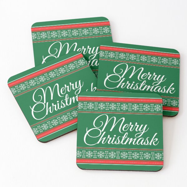 Item preview, Merry Christmask (Christmas) - Mask for COVID 19 time Funny saying for Christmas designed and sold by Shirtilike.
