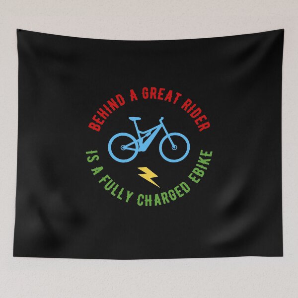Item preview, Behind a Great Rider is a Fully Charged Ebike Funny eBike designed and sold by OneMTB.