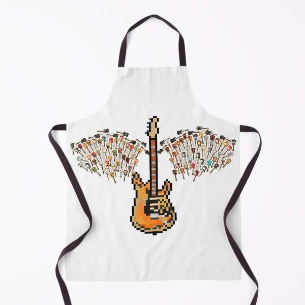 Item preview, Number One Pixel Guitar with Angel Wings (SRV) designed and sold by gkillerb.