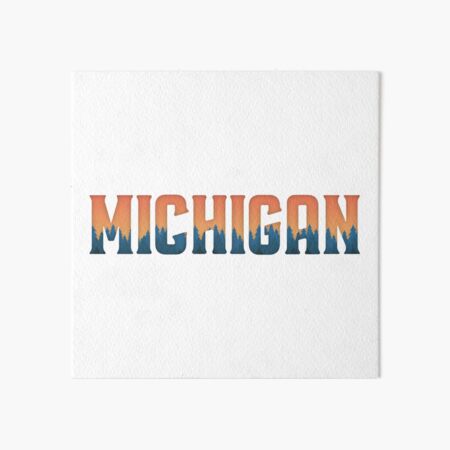 Michigan Art Board Print