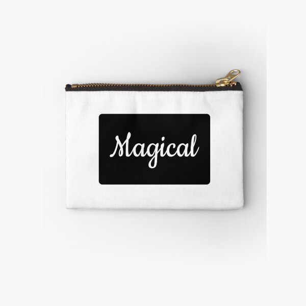 Item preview, Magical Text Typography Landscape Black Rectangle designed and sold by leomooncreates.