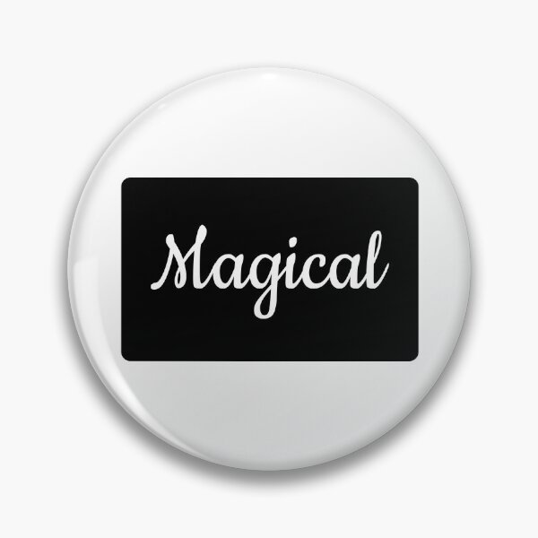 Item preview, Magical Text Typography Landscape Black Rectangle designed and sold by leomooncreates.
