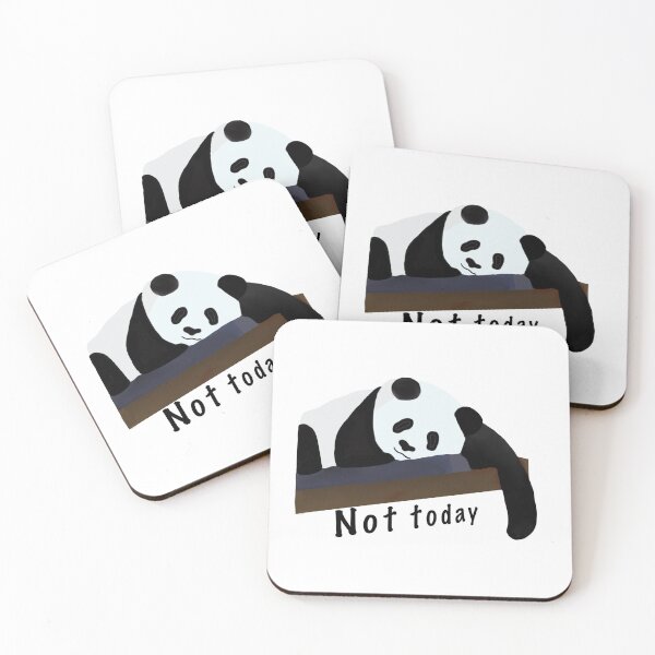 Item preview, Not today Panda  designed and sold by faztheartnoob.