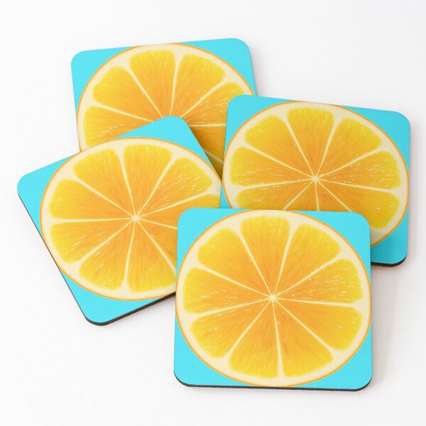 Item preview, Juicy Orange Fruit pattern, contemporary modern art. Summer mood - pattern with oranges on black background. designed and sold by 2AcesDesign.