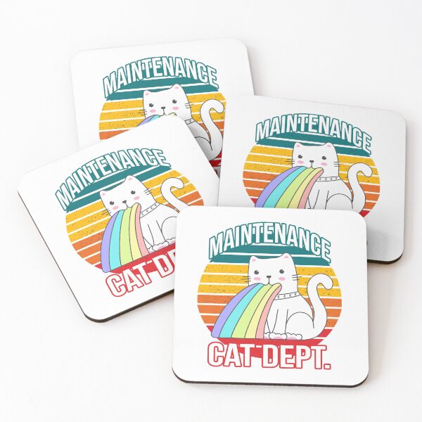 Item preview, Retro Cat Puke Rainbows designed and sold by WolfGraphics.