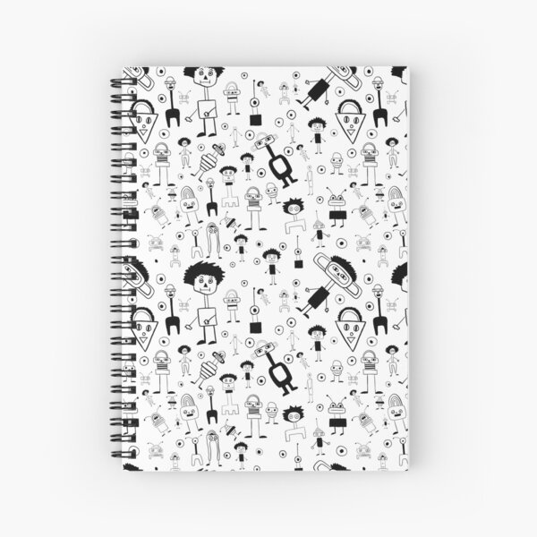 Playtime 2 B&W Spiral Notebook