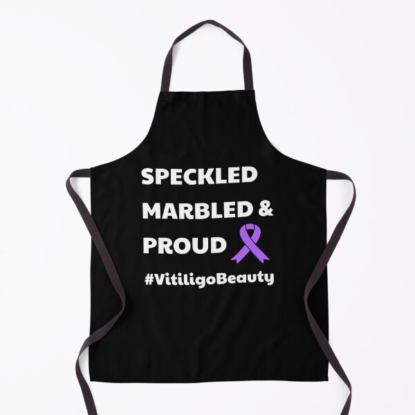 Item preview, Vitiligo Beauty Speckled Marbled Proud Awareness Ribbon design designed and sold by CreatedByHeidi.