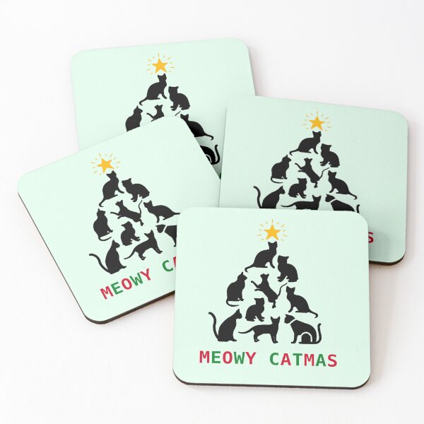 Item preview, Meowy Catmas Cat Christmas Tree Merry Catmas Xmas Gift designed and sold by StudioTina.
