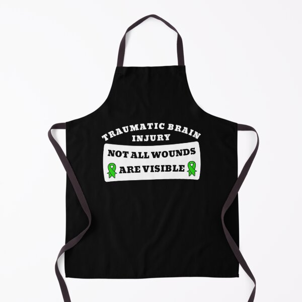 Item preview, Brain Injury Raise Awareness Not Wounds Visible Green Ribbon design designed and sold by CreatedByHeidi.