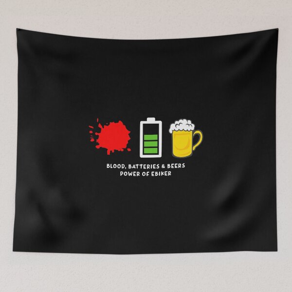 Item preview, Blood, Batteries and Beers Funny e-Bike MTB designed and sold by OneMTB.