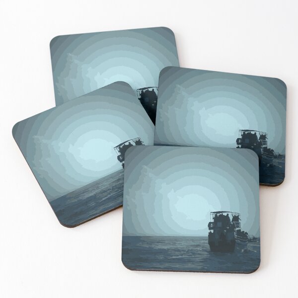 Item preview, Boat with a Blue Ocean and Blue Sky designed and sold by Morpheus Store.