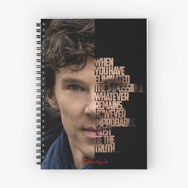 Item preview, Sherlock Tv Show quote poster designed and sold by Enea Kelo.