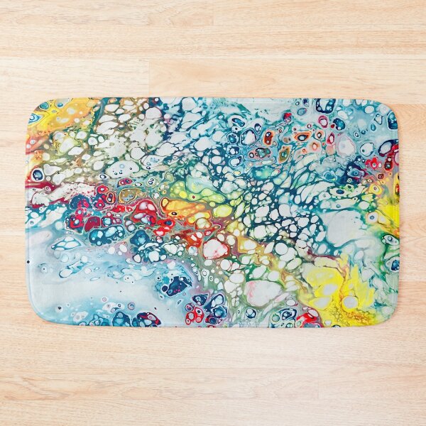 Item preview, Minty Rainbow Galaxy Paint Pour designed and sold by Aja  Johnson.