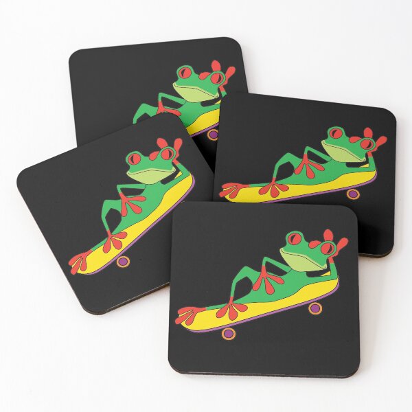 Item preview, Frog on skateboard designed and sold by ReluctantChickn.