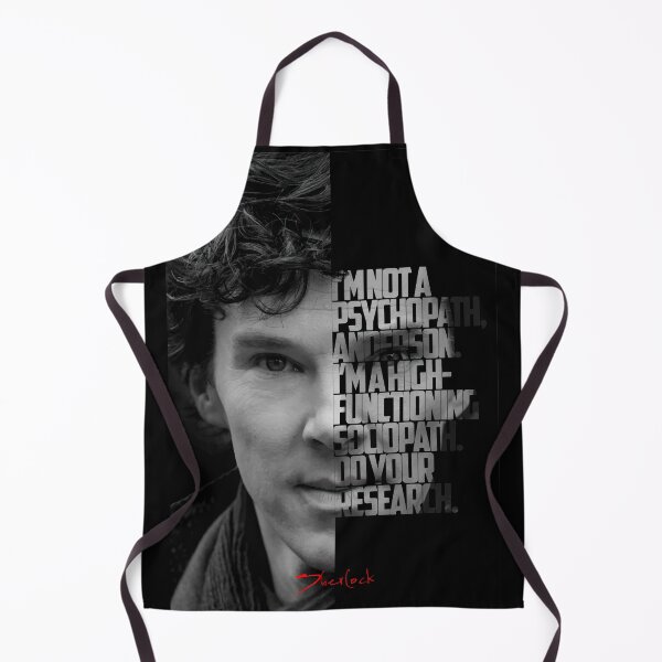 Item preview, Black and white Sherlock Tv Show quote poster designed and sold by Enea Kelo.