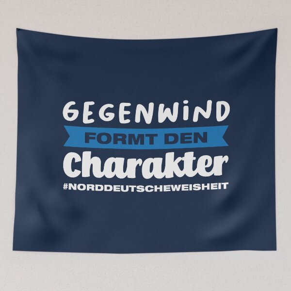 Item preview, Headwind forms the character - North German wisdom designed and sold by mgoo.